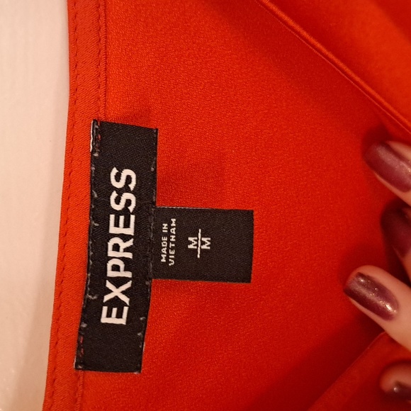 Express Red Midi Dress - Picture 6 of 9